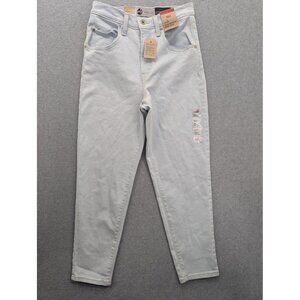 Levi's SilverTab Mom Jeans Womens 28x27 Light Wash High Waisted Tapered Stretch